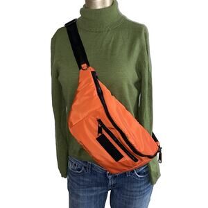 Steve Madden BPLAZZA Orange logo belt bag Fanny Pack crossbody bag Unisex